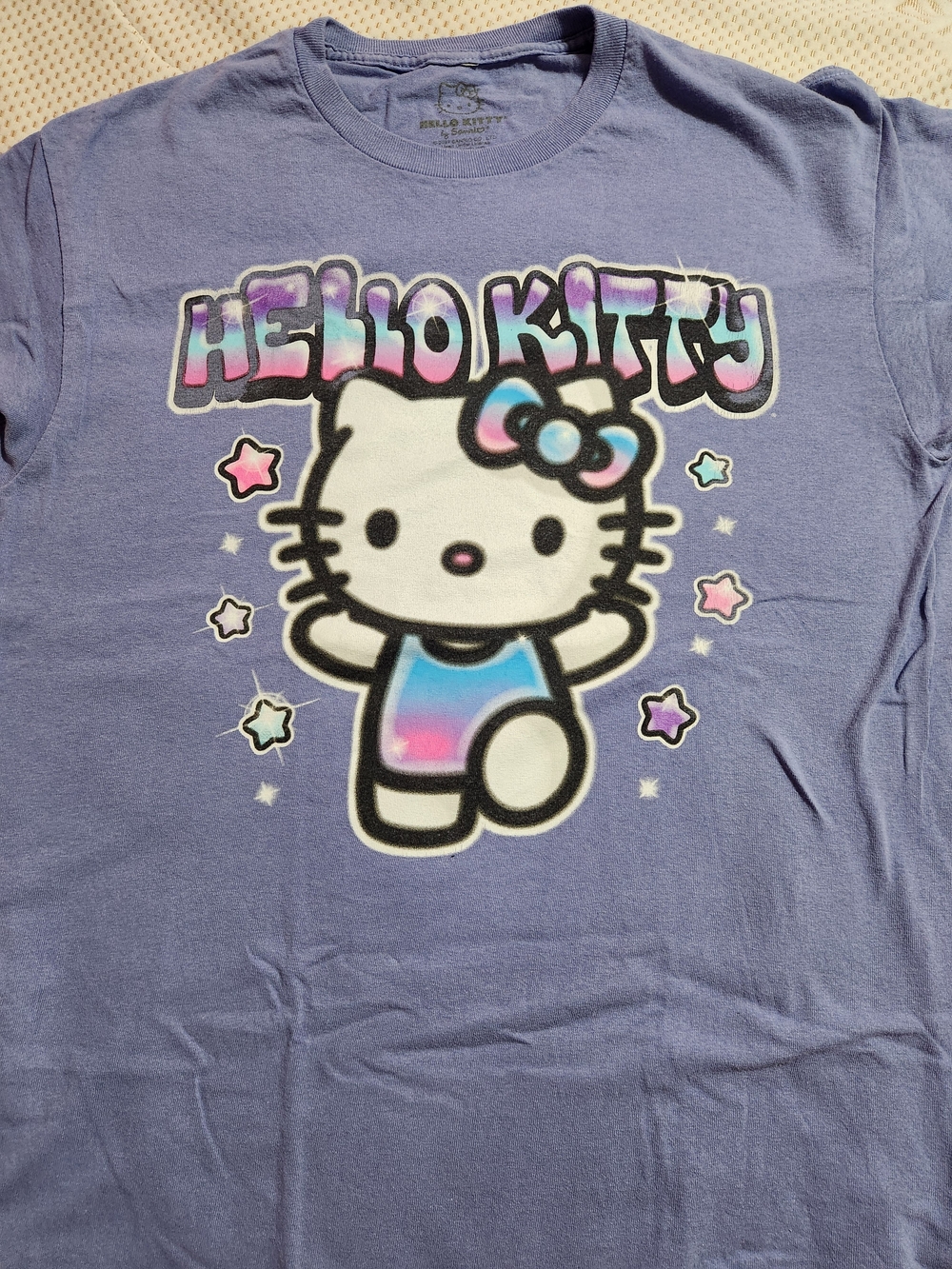 Hello Kitty Lavender Graphic Tee with Pastel Accents